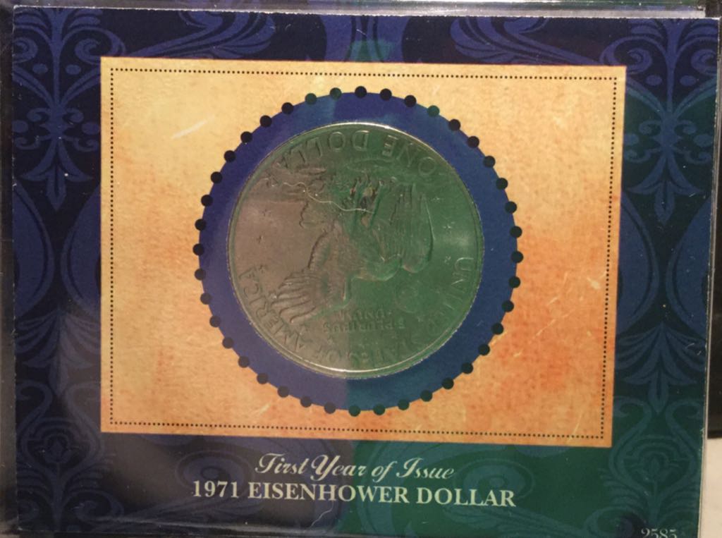 Eisenhower Dollar 1971-S Silver  coin collectible - Main Image 2