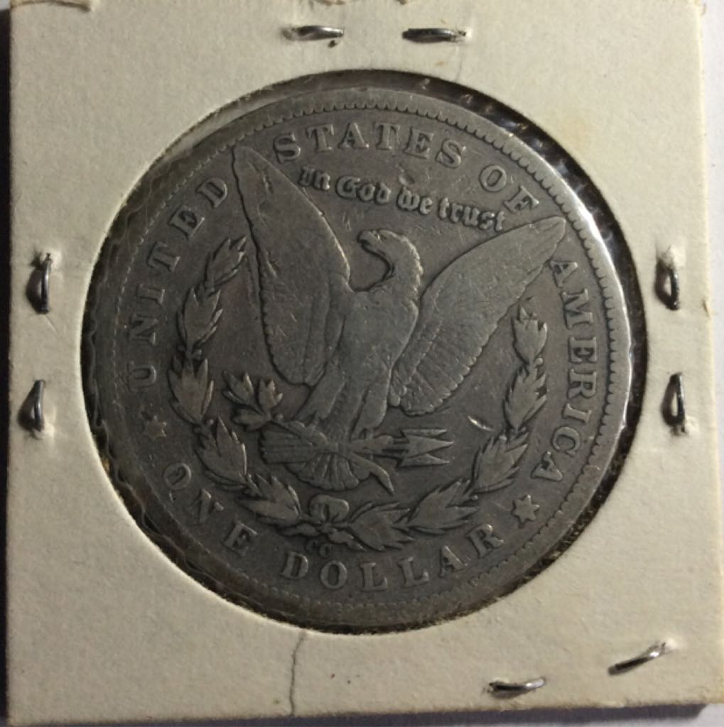1893-CC Morgan Dollar  coin collectible - Main Image 2