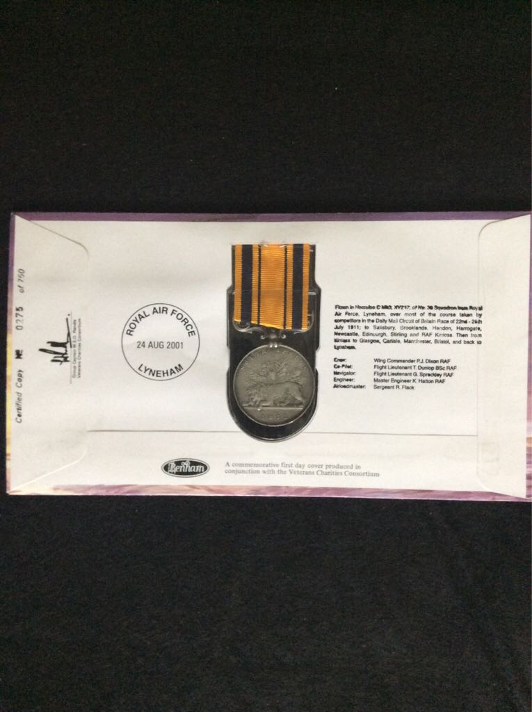 Benham FDC - South African Campaigns Medal 1834-53  coin collectible - Main Image 2