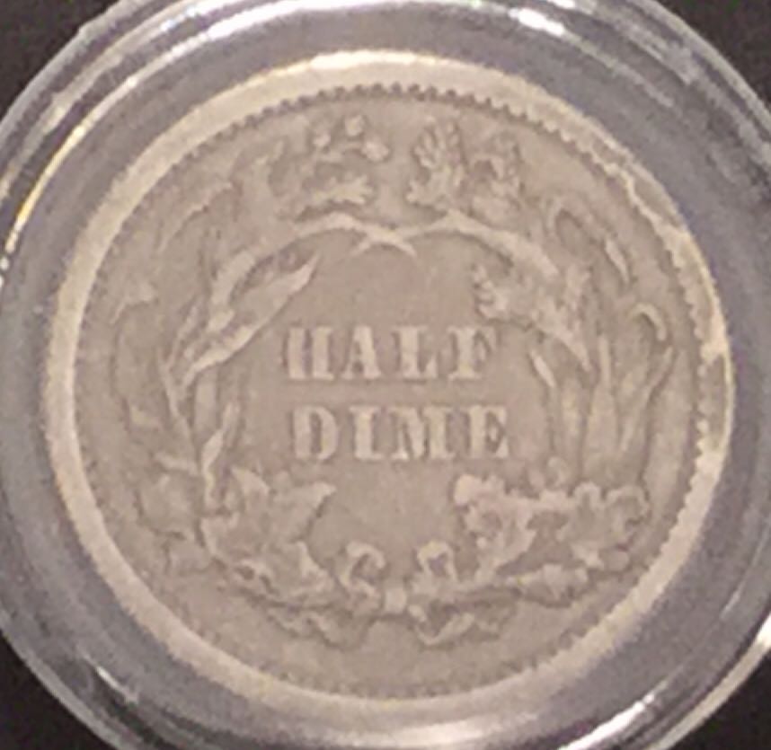 Seated Liberty Half Dime 1861  coin collectible - Main Image 2