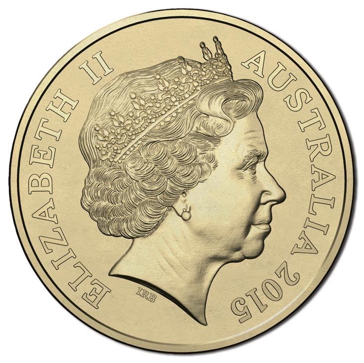 2015 $1 Anzac Centenary C Counterstamp UNC  coin collectible - Main Image 2