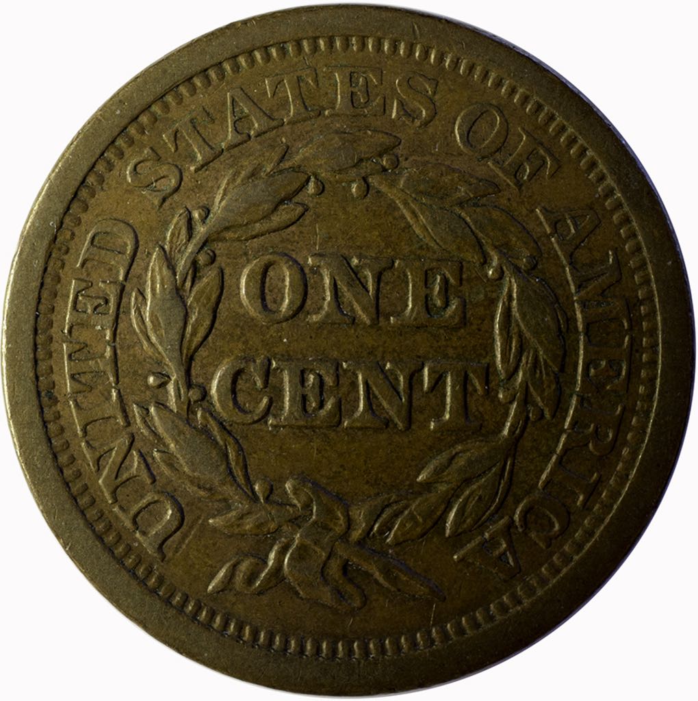 Large Cent Braided Hair  coin collectible - Main Image 2