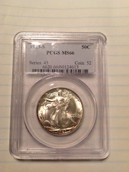 1943-S Walking Liberty Half Dollar  coin collectible - Main Image 1