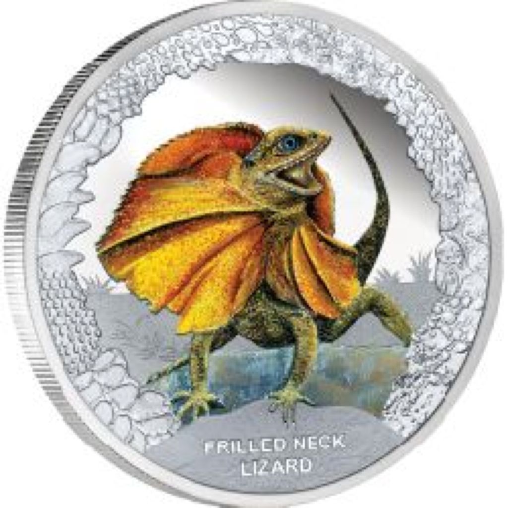 2013 Frilled Neck Lizard  coin collectible [Barcode 9327025025384] - Main Image 1