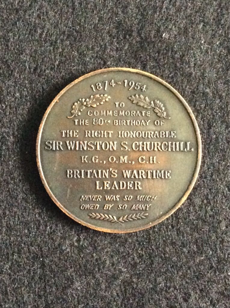 Winston Churchill 80th Birthday  coin collectible - Main Image 2