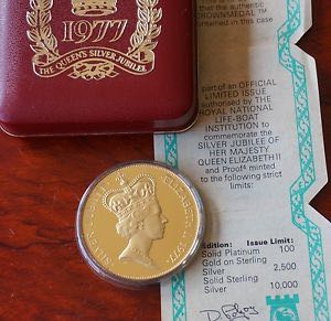 RNLI QEII Silver Jubilee Medal  coin collectible - Main Image 2