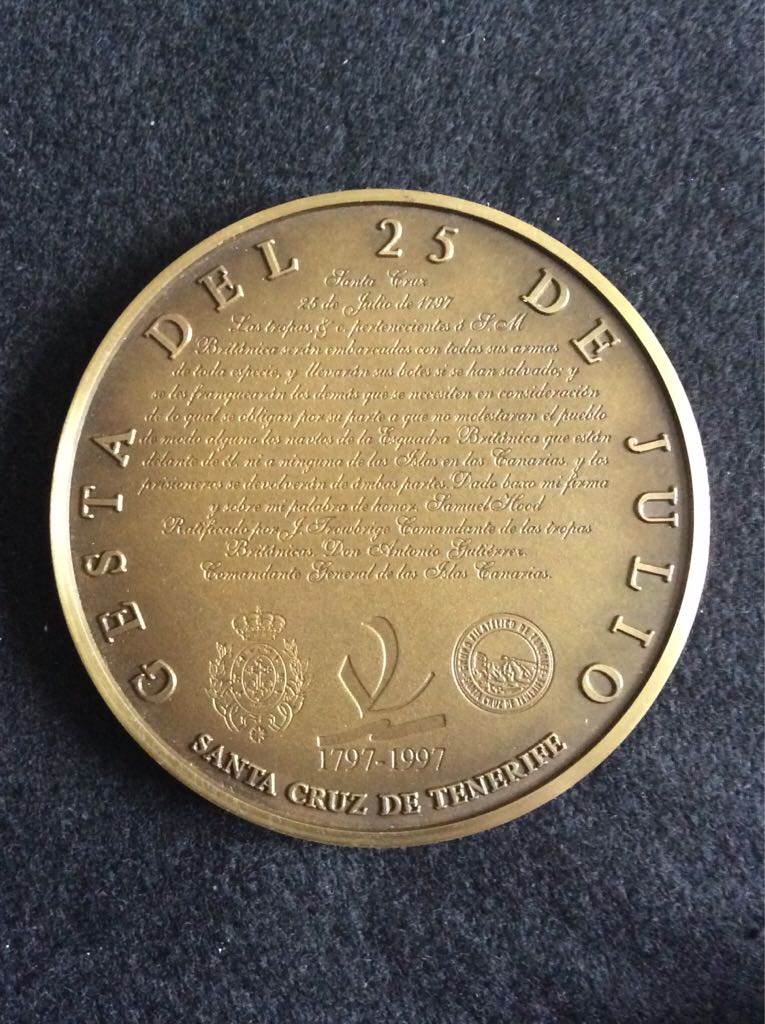 Tenerife 97 World Stamp Exhibition Medal  coin collectible - Main Image 2