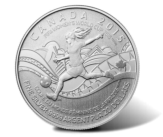 $20 Coupe Du Monde Féminine De La FIFA 2015  coin collectible - Main Image 2