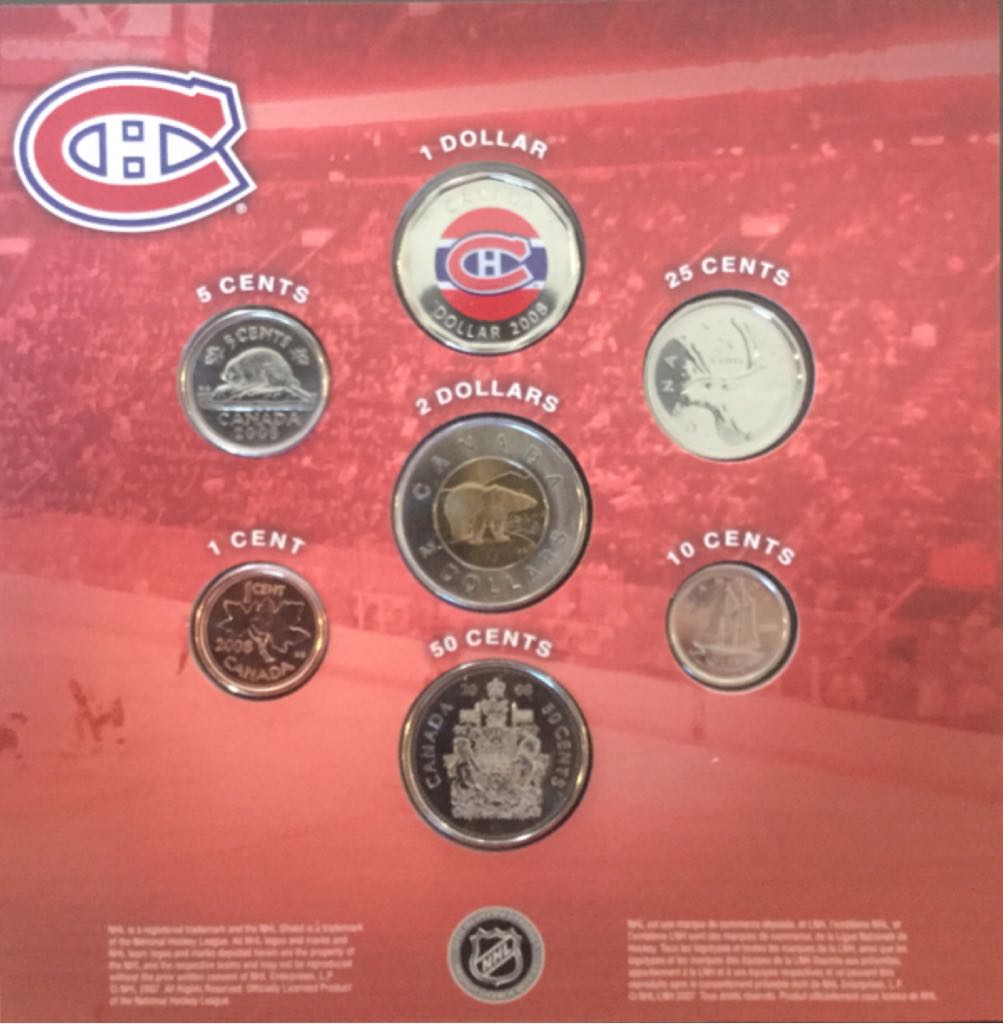 Ensemble De Pièces Canadiens De Montréal 2008  coin collectible - Main Image 2