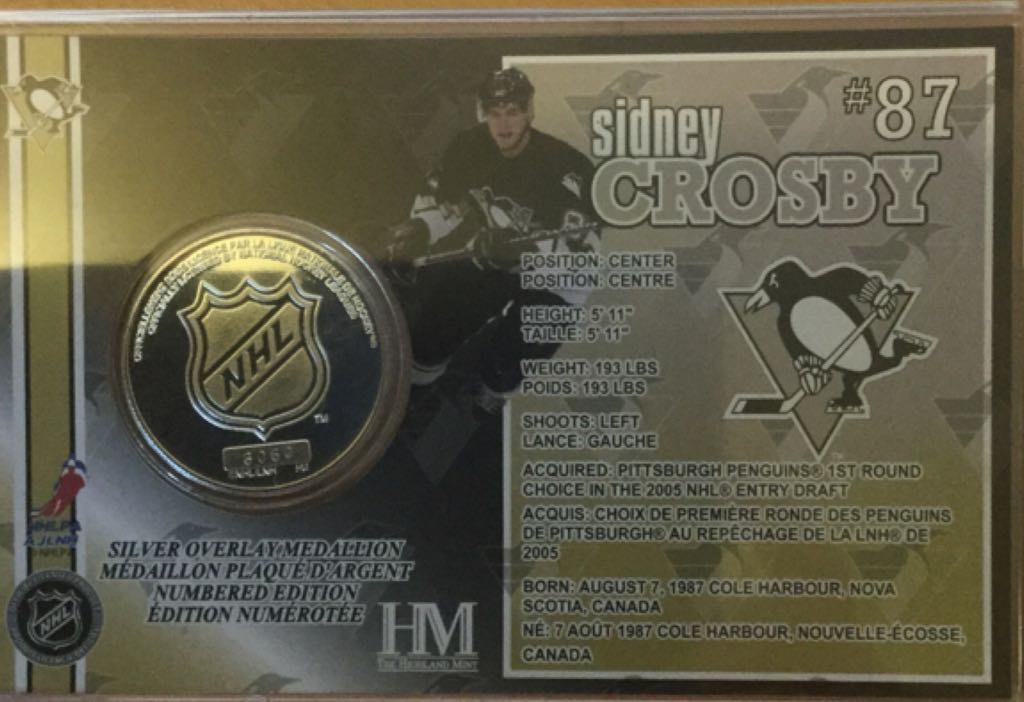 Sydney Crosby   coin collectible - Main Image 2