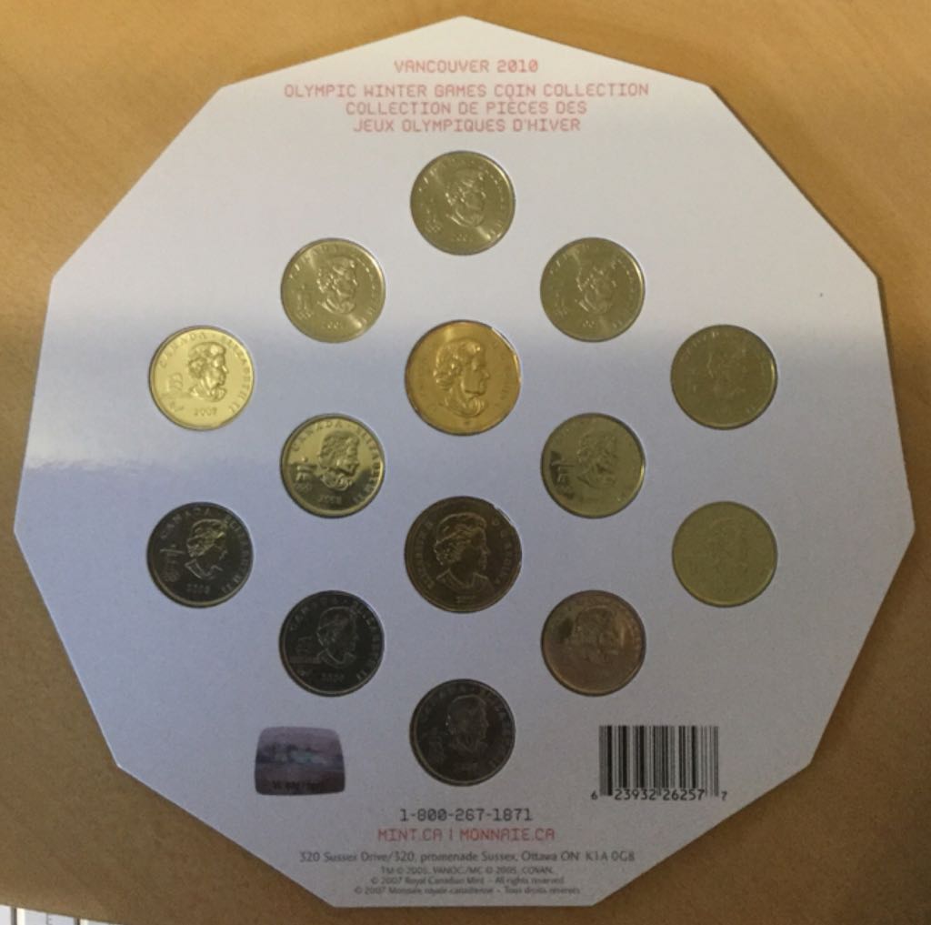 Vancouver 2010 Collection De Pièces Des Jeux Olympiques D’hiver  coin collectible - Main Image 2