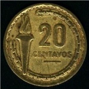 20 Centavos - Ramón Castilla  coin collectible - Main Image 2