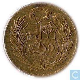 1/2 Sol - Type 1 - Escudo  coin collectible - Main Image 2