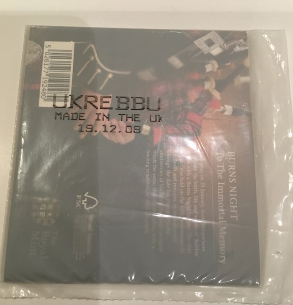 £2: Robert Burns   coin collectible - Main Image 2