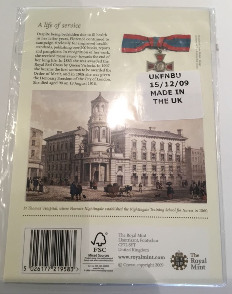 £2: Florence Nightingale  coin collectible - Main Image 2