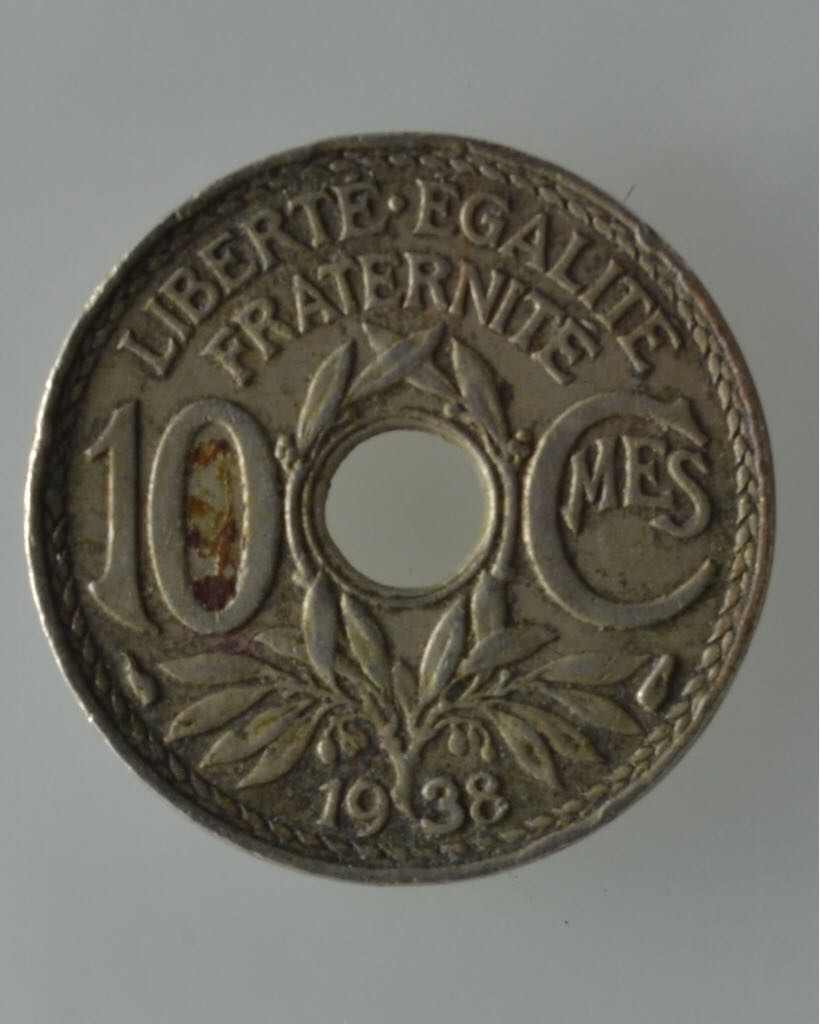 1938 France 10 Centimes  coin collectible - Main Image 2