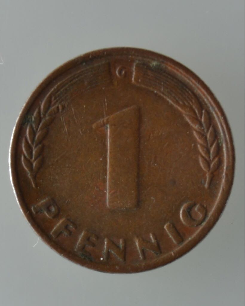1949 Bank Deutscher Lander 1 Pfennig  coin collectible - Main Image 2