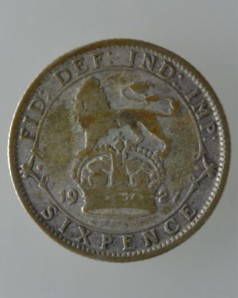 1927 Great Britain 6 Pence  coin collectible - Main Image 2