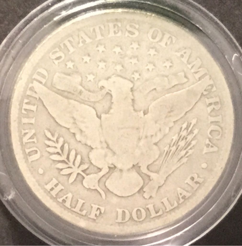 Early American Silver Coins-The Barber Half-dollar  coin collectible - Main Image 2