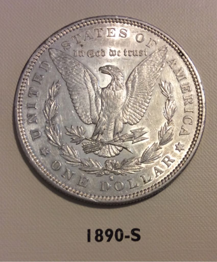 1890-S Morgan Dollar  coin collectible - Main Image 2