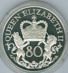 Queens 80th Birthday Lenticular Medal, The coin collectible - Main Image 2