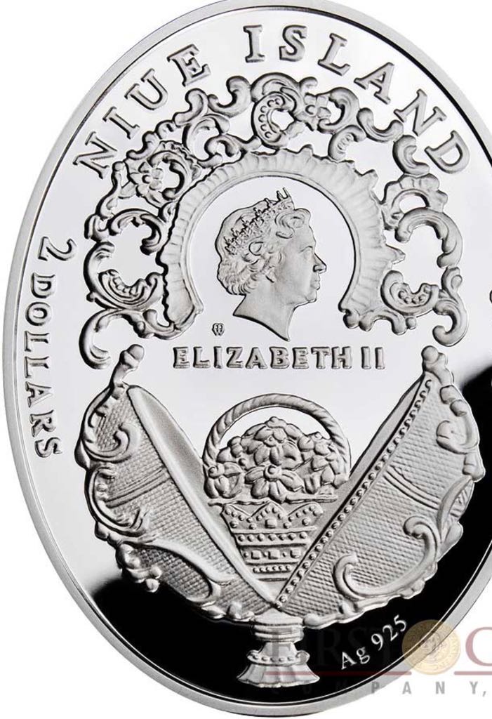 2012 $2 Faberge Eggs Jajo Laurowe  coin collectible - Main Image 2