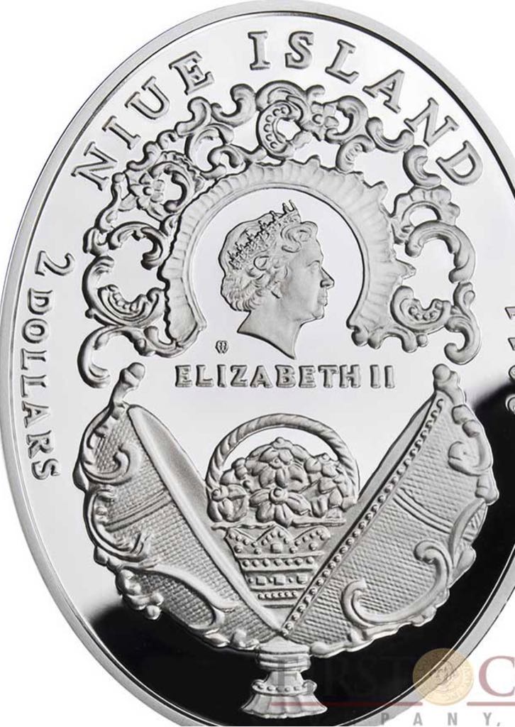 2010 $2 Niue Island Faberge Eggs  coin collectible - Main Image 2