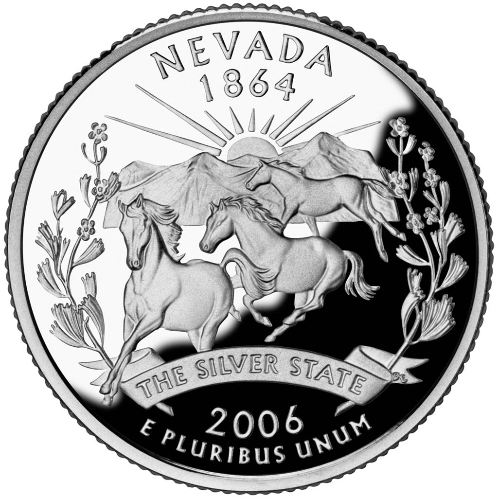2006 Nevada Quarter Dollar  coin collectible - Main Image 2