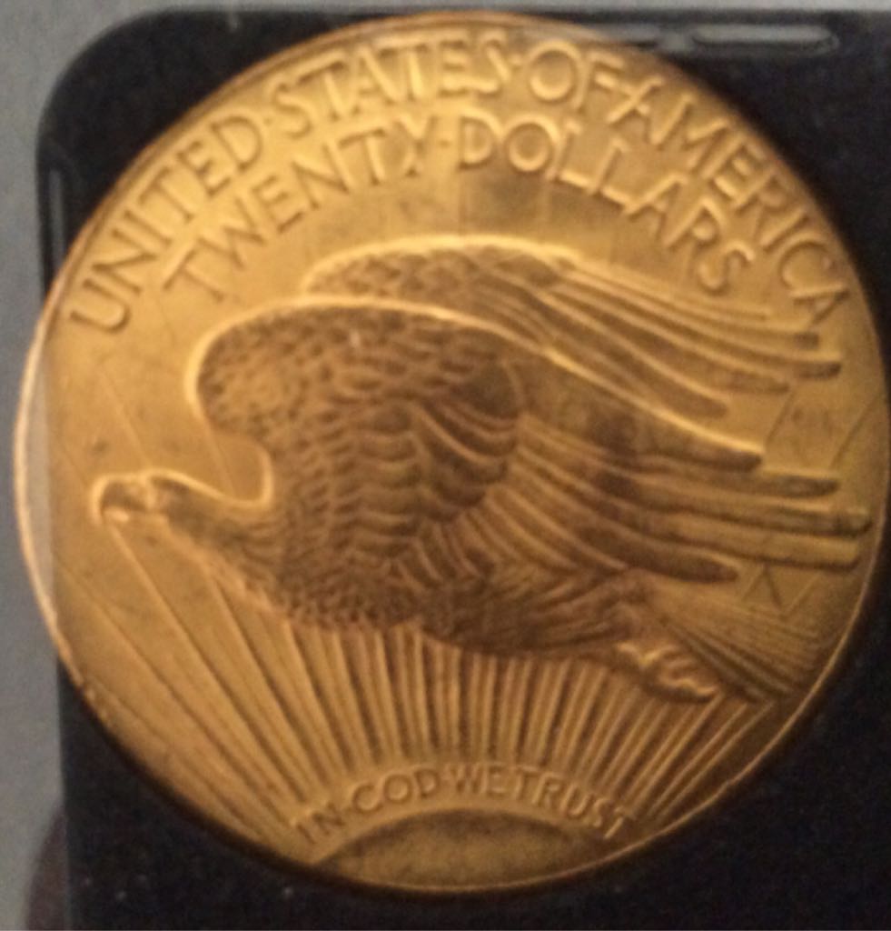 1924 $20 St Gaudens PCGS MS65  coin collectible - Main Image 2