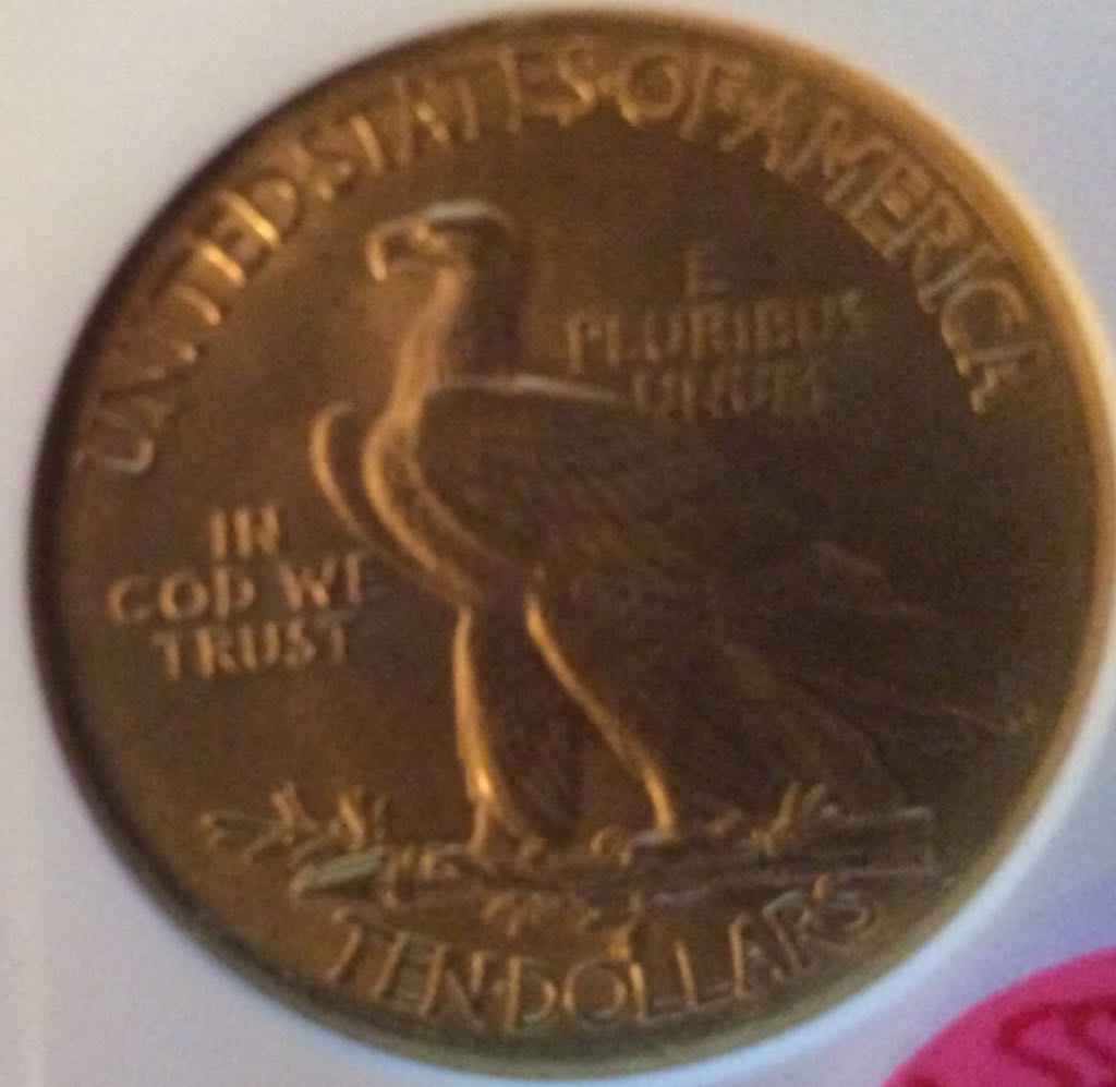 1911 $10 Indian Head  coin collectible - Main Image 2