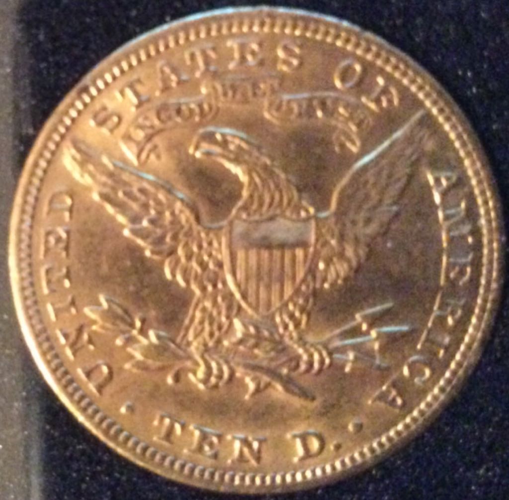 1901 $5 Gold Eagle  coin collectible - Main Image 2