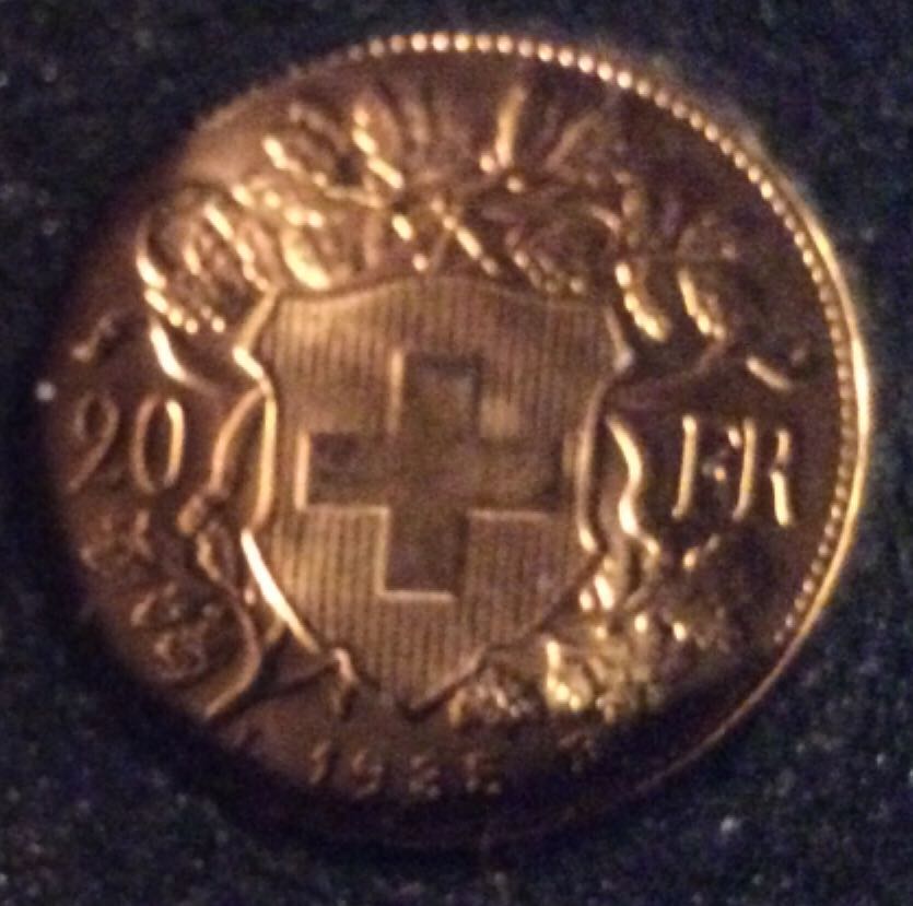 1935 20 franc Switzerland  coin collectible - Main Image 2