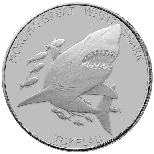 Tokelau Great White Shark Coin  coin collectible - Main Image 2