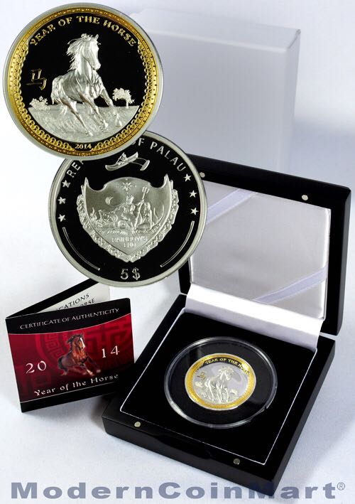 2014 Palau Year Of The Horse  coin collectible - Main Image 2