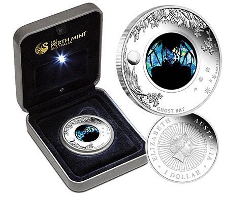 Australian Opal Series - Ghost Bat 2015 1oz Silver Proof Coin  coin collectible - Main Image 2