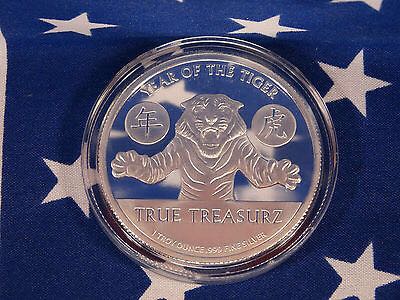 Lee 2010 Year of the Tiger 1 oz .999 Fine Solid Silver Coin Limited Proof   coin collectible - Main Image 2