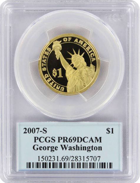 2007-S George Washington 1$ Voin  coin collectible - Main Image 2