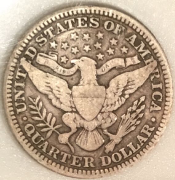 Barber Quarter  coin collectible - Main Image 2