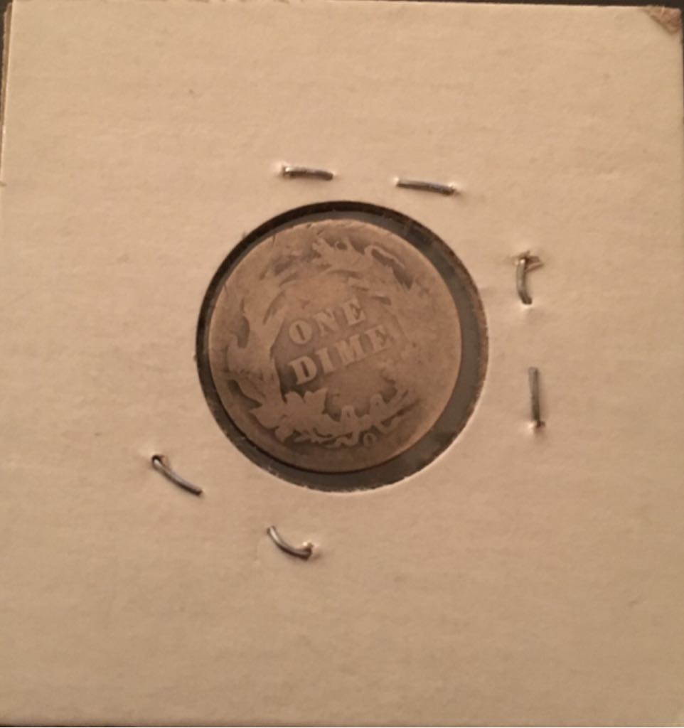 Barber Dime1892-O  coin collectible - Main Image 2