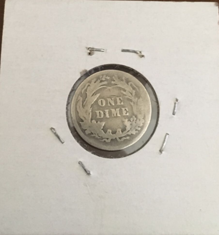 1899 Barber Dime  coin collectible - Main Image 2