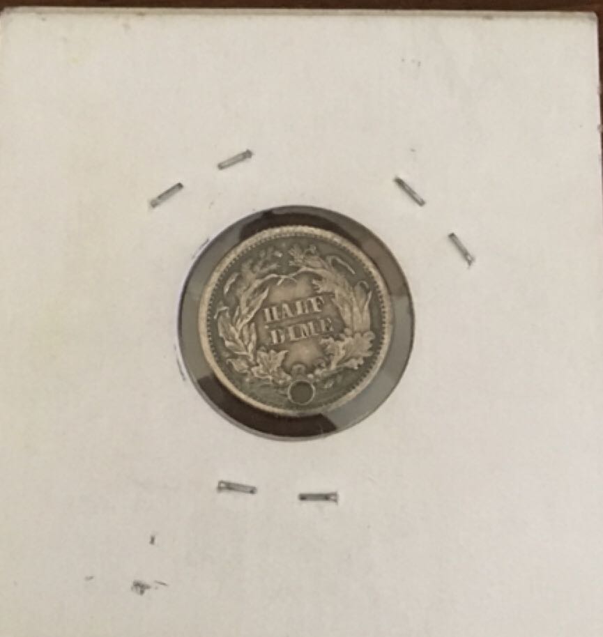 1872 Half Dime  coin collectible - Main Image 2