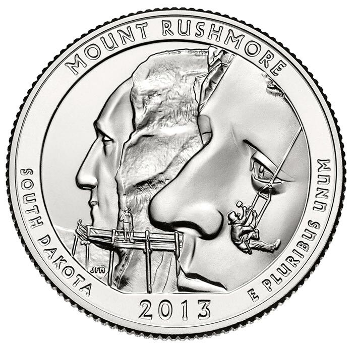 Mount Rushmore 2013 (P)  coin collectible - Main Image 2