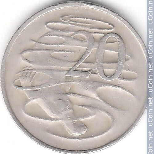 1968 Austrailia Elizabeth II 20 Cents  coin collectible - Main Image 2