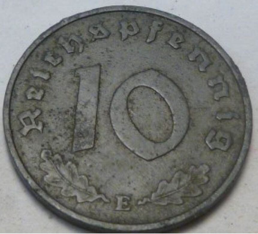 1940 German 10 Reichspfennig  coin collectible - Main Image 2
