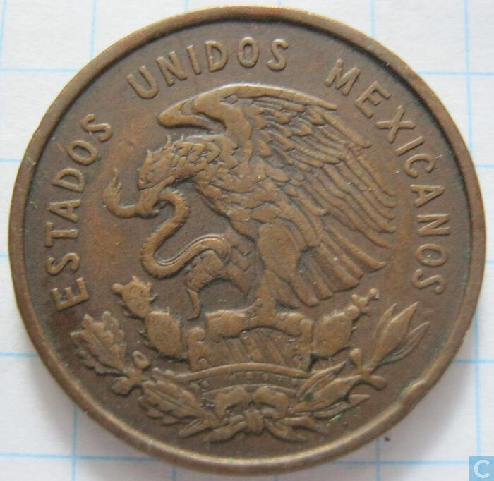 1-Mexico 10 Centavos 1959  coin collectible - Main Image 2