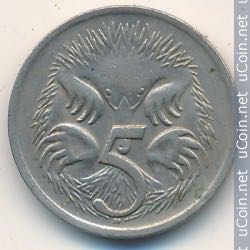 1969 Austrailian Elizabeth II 5 Cents  coin collectible - Main Image 2