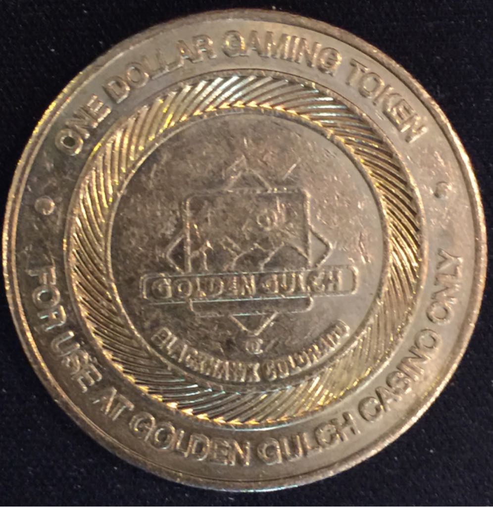 Golden Gulch Casino $1 Token  coin collectible - Main Image 2