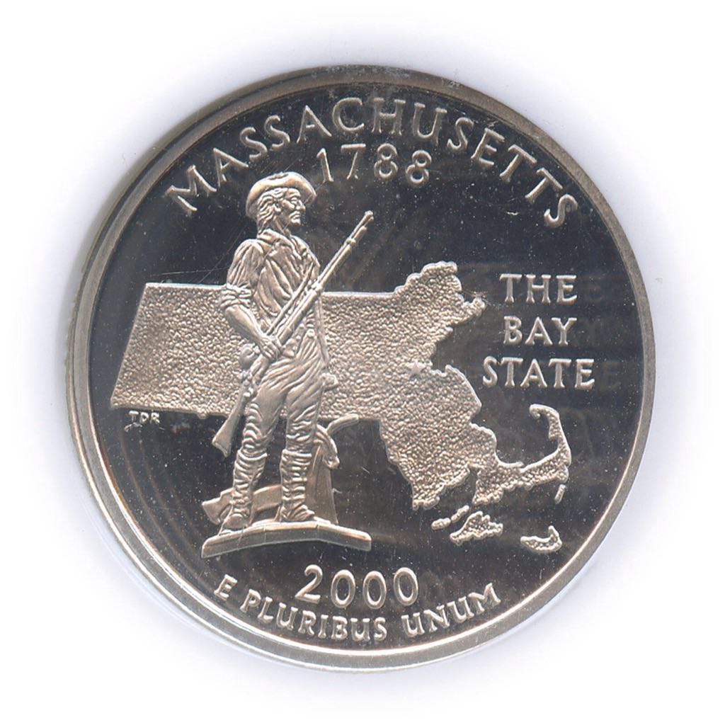 2000 Massachusetts Quarter (P)  coin collectible - Main Image 2