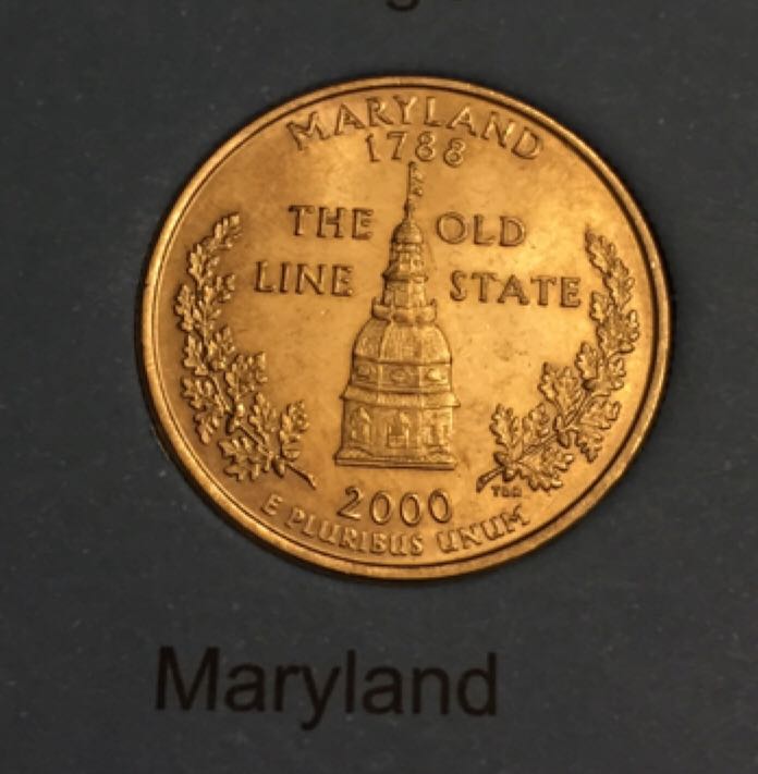 Maryland State Quarter (Gold)  coin collectible - Main Image 2