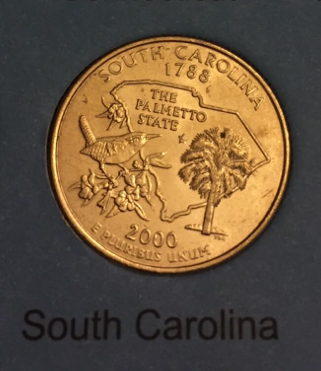 South Carolina State Quarter (Gold)  coin collectible - Main Image 2